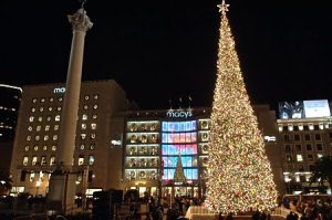 union square christmas tree